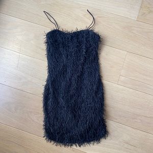 Black Sparkly Fun Dress with thin straps